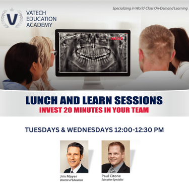 Vatech Online Lunch & Learns [Every Tue & Wed 12:00-12:20pm]